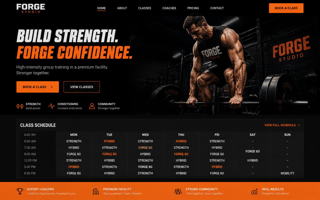 Site do projeto Forge Studio